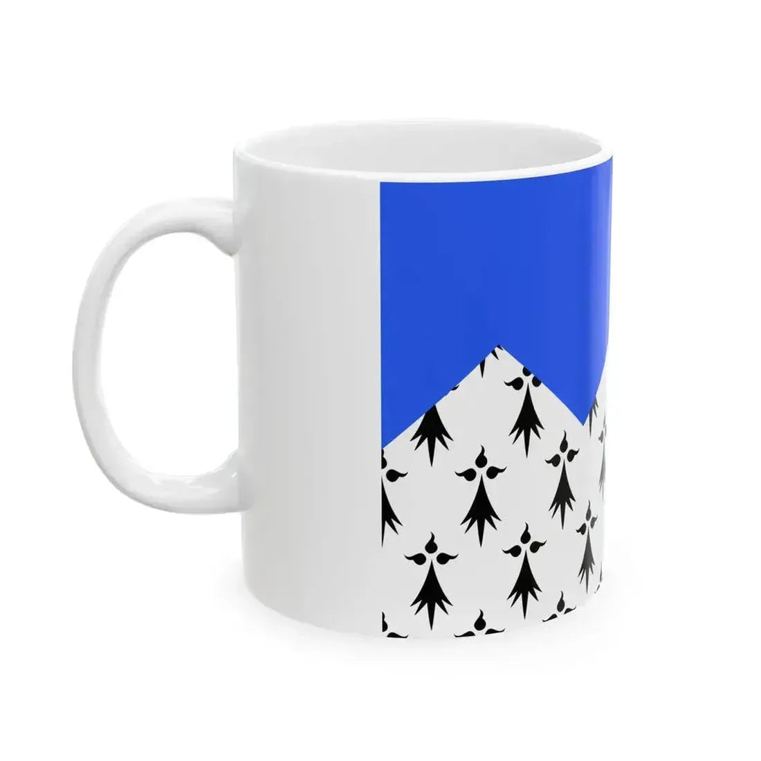 Drapeau fr departement Cotes-dArmor (France) White Coffee Mug - Go Mug Yourself
