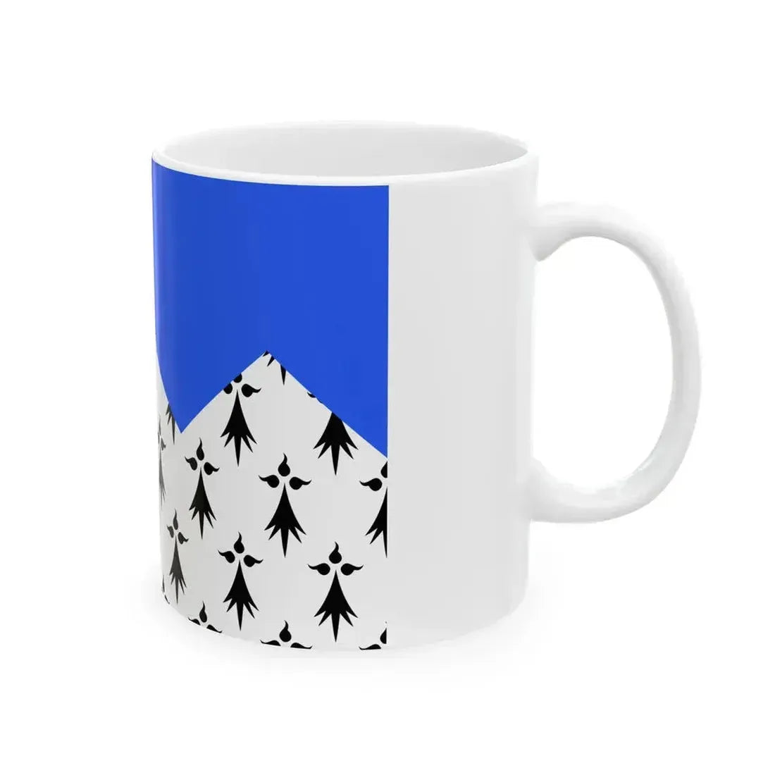 Drapeau fr departement Cotes-dArmor (France) White Coffee Mug - Go Mug Yourself