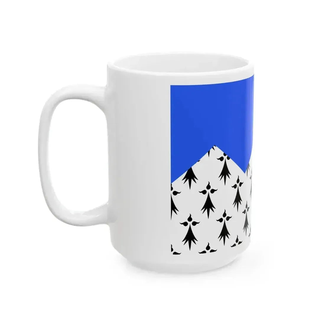 Drapeau fr departement Cotes-dArmor (France) White Coffee Mug - Go Mug Yourself