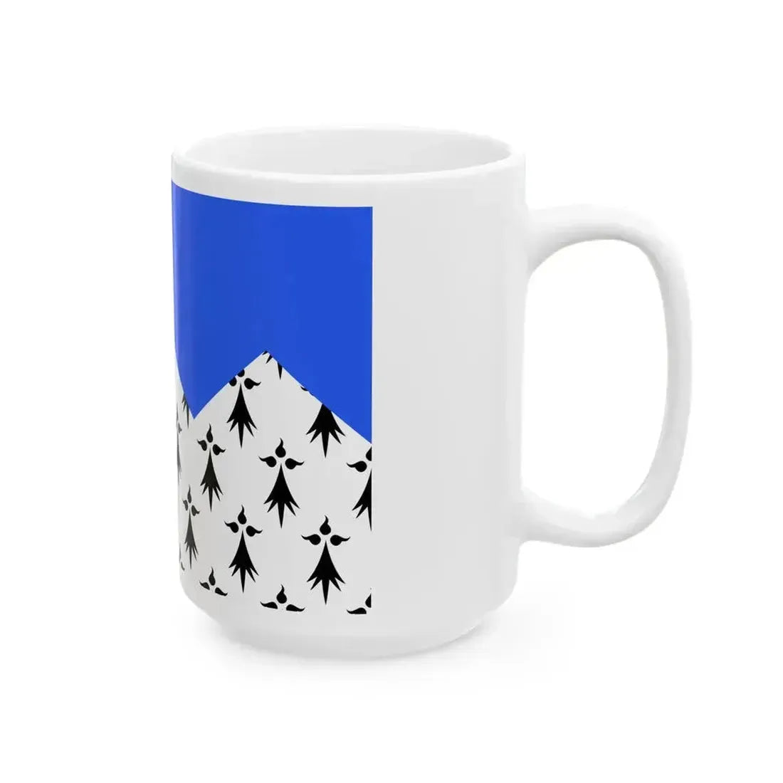 Drapeau fr departement Cotes-dArmor (France) White Coffee Mug - Go Mug Yourself