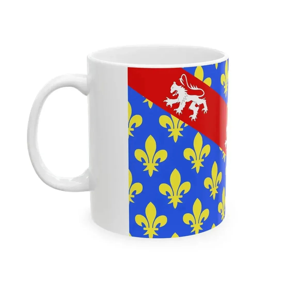 Drapeau fr departement Creuse (France) White Coffee Mug - Go Mug Yourself