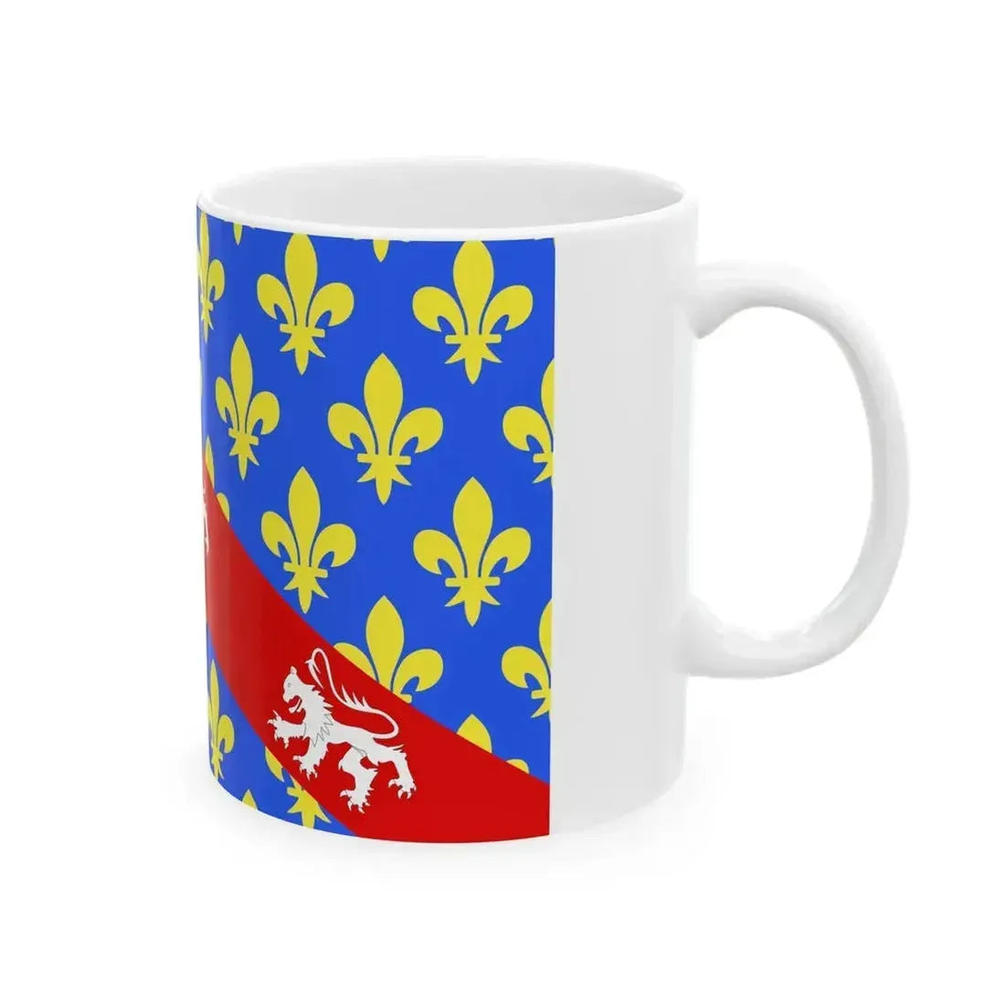 Drapeau fr departement Creuse (France) White Coffee Mug - Go Mug Yourself