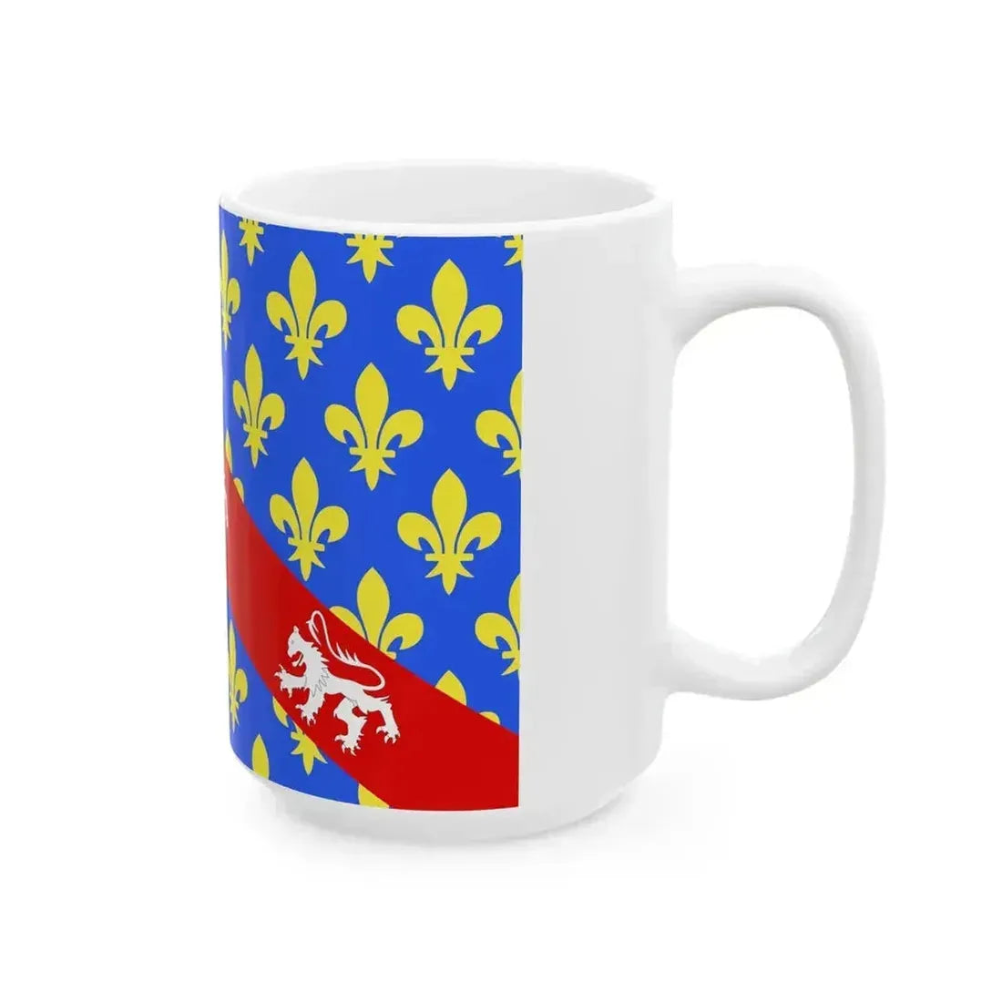 Drapeau fr departement Creuse (France) White Coffee Mug - Go Mug Yourself
