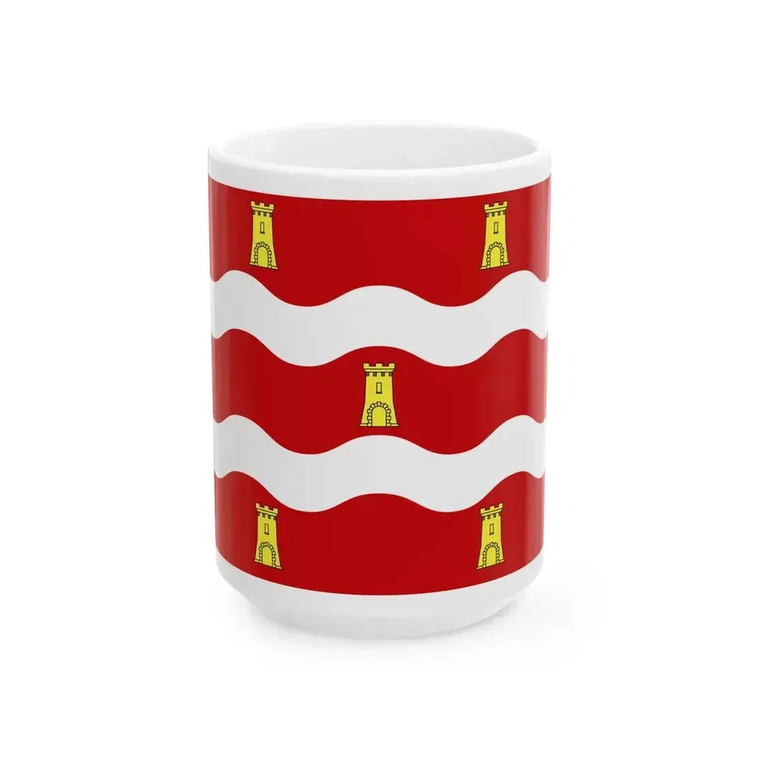 Drapeau fr departement Deux-Sevres (France) White Coffee Mug 15oz - Go Mug Yourself