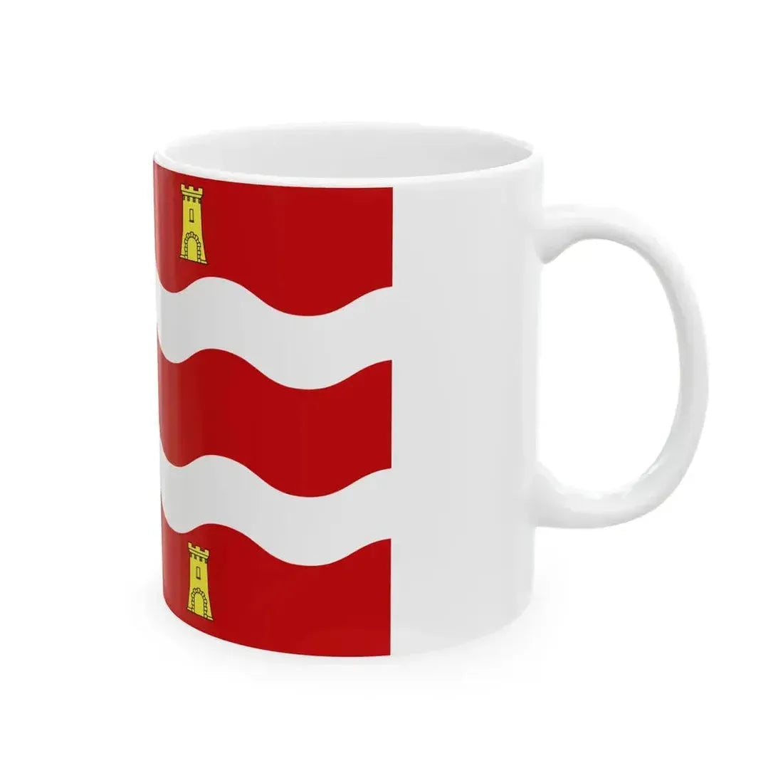 Drapeau fr departement Deux-Sevres (France) White Coffee Mug - Go Mug Yourself
