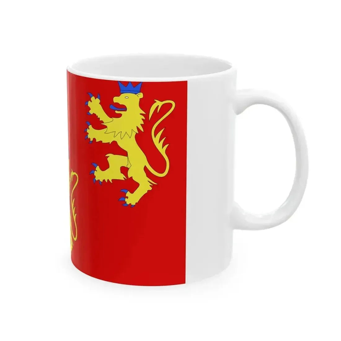 Drapeau fr departement Dordogne (France) White Coffee Mug - Go Mug Yourself