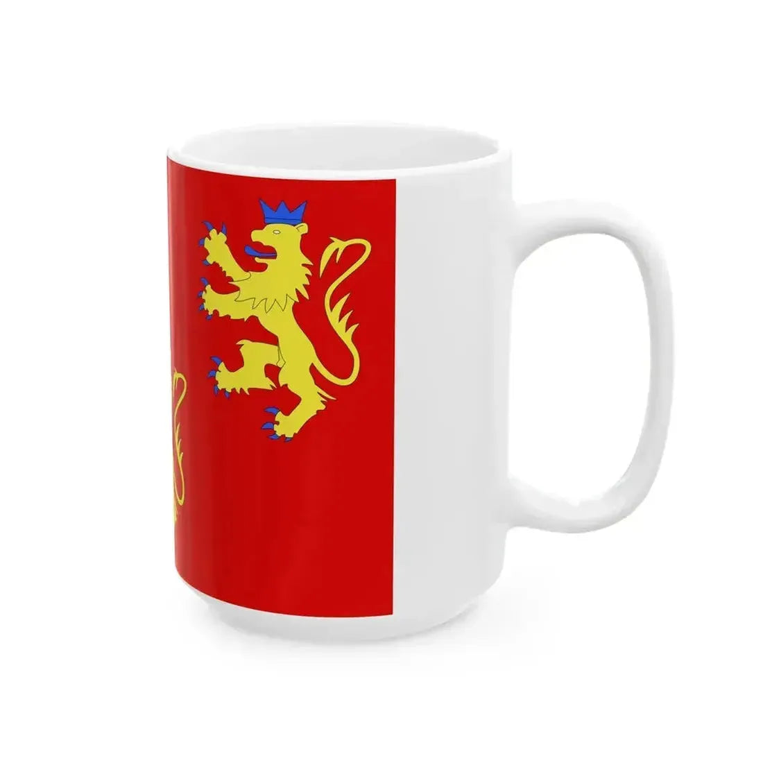Drapeau fr departement Dordogne (France) White Coffee Mug - Go Mug Yourself