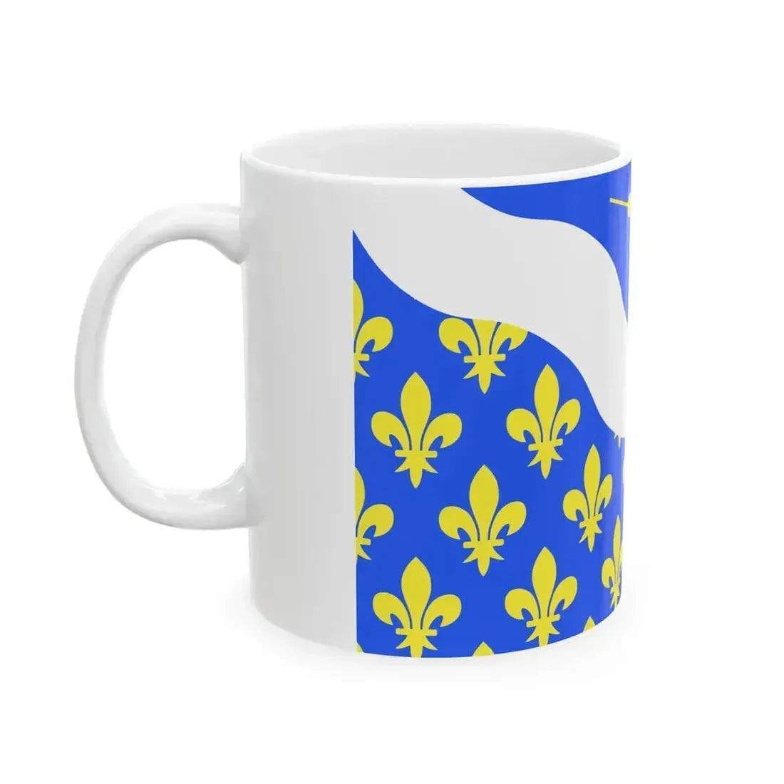 Drapeau fr departement Essonne (France) White Coffee Mug - Go Mug Yourself