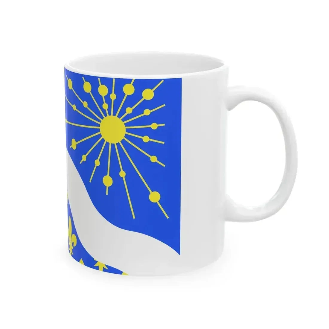 Drapeau fr departement Essonne (France) White Coffee Mug - Go Mug Yourself