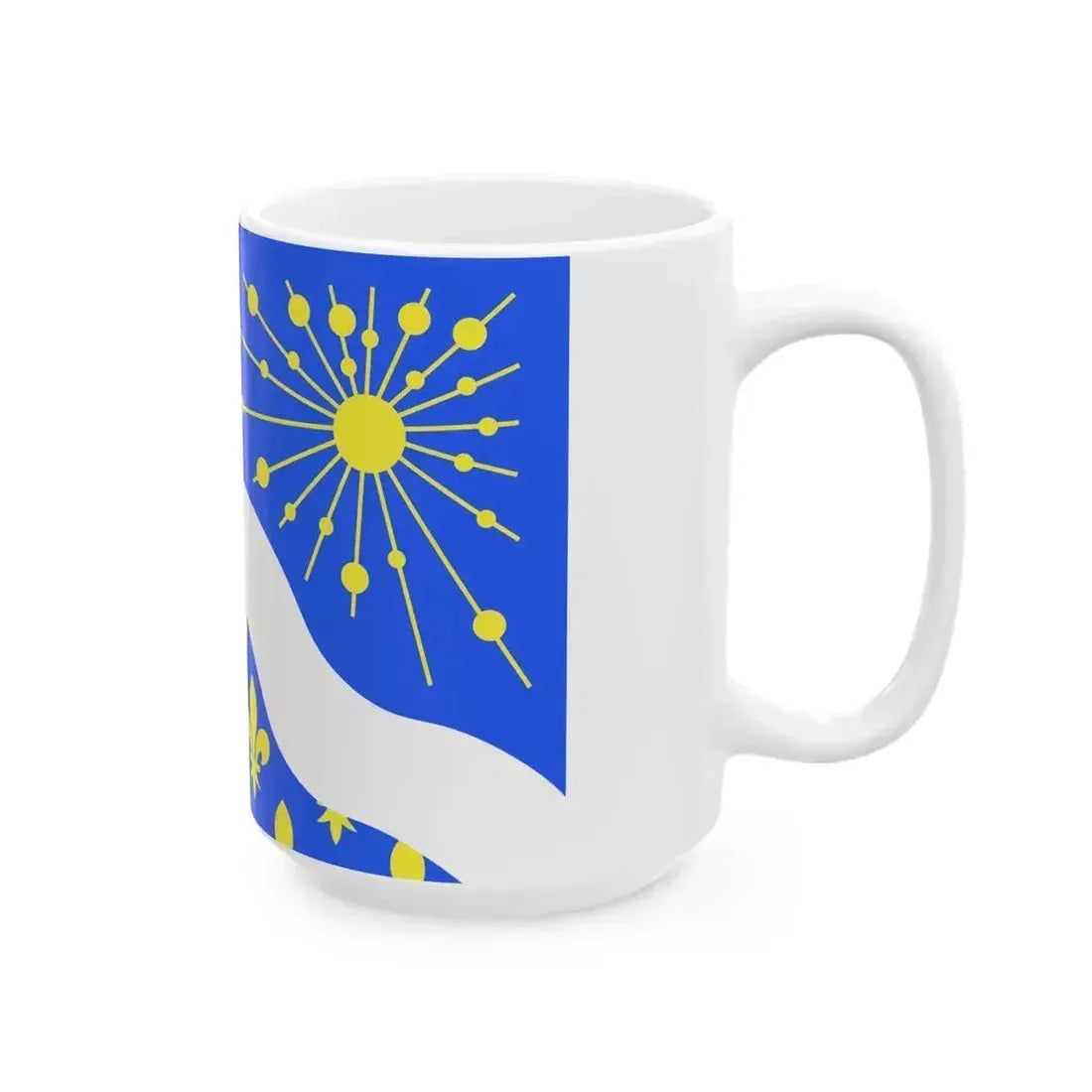 Drapeau fr departement Essonne (France) White Coffee Mug - Go Mug Yourself