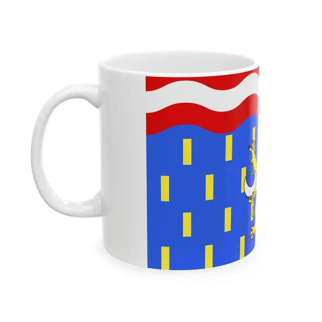 Drapeau fr departement Haute-Saone (France) White Coffee Mug - Go Mug Yourself
