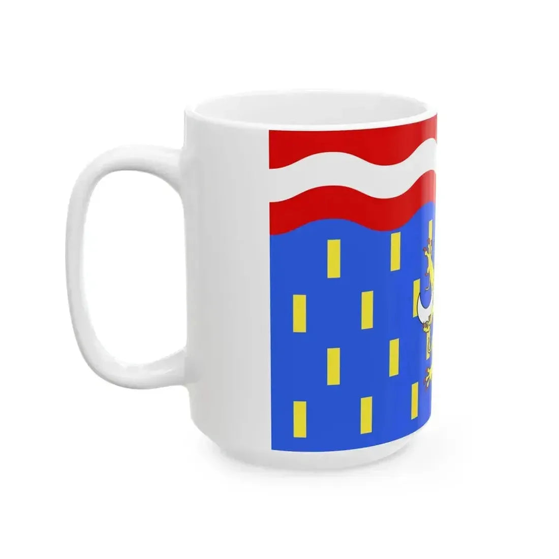 Drapeau fr departement Haute-Saone (France) White Coffee Mug - Go Mug Yourself