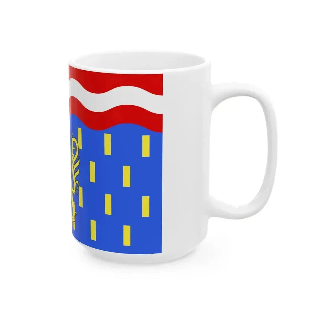 Drapeau fr departement Haute-Saone (France) White Coffee Mug - Go Mug Yourself