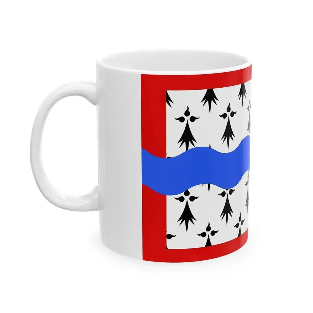 Drapeau fr departement Haute-Vienne (France) White Coffee Mug - Go Mug Yourself