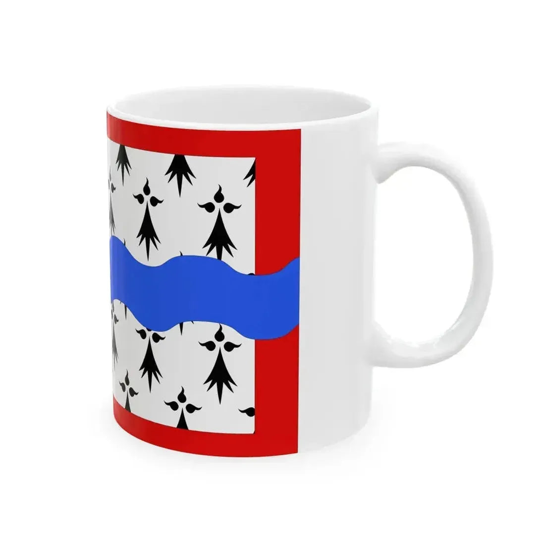 Drapeau fr departement Haute-Vienne (France) White Coffee Mug - Go Mug Yourself