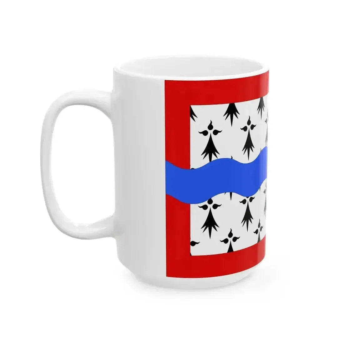 Drapeau fr departement Haute-Vienne (France) White Coffee Mug - Go Mug Yourself