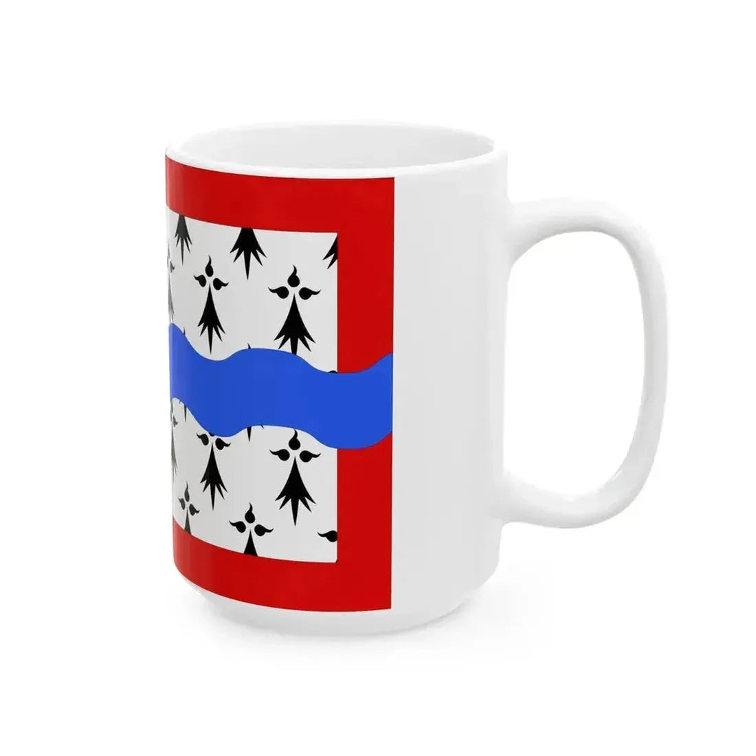 Drapeau fr departement Haute-Vienne (France) White Coffee Mug - Go Mug Yourself