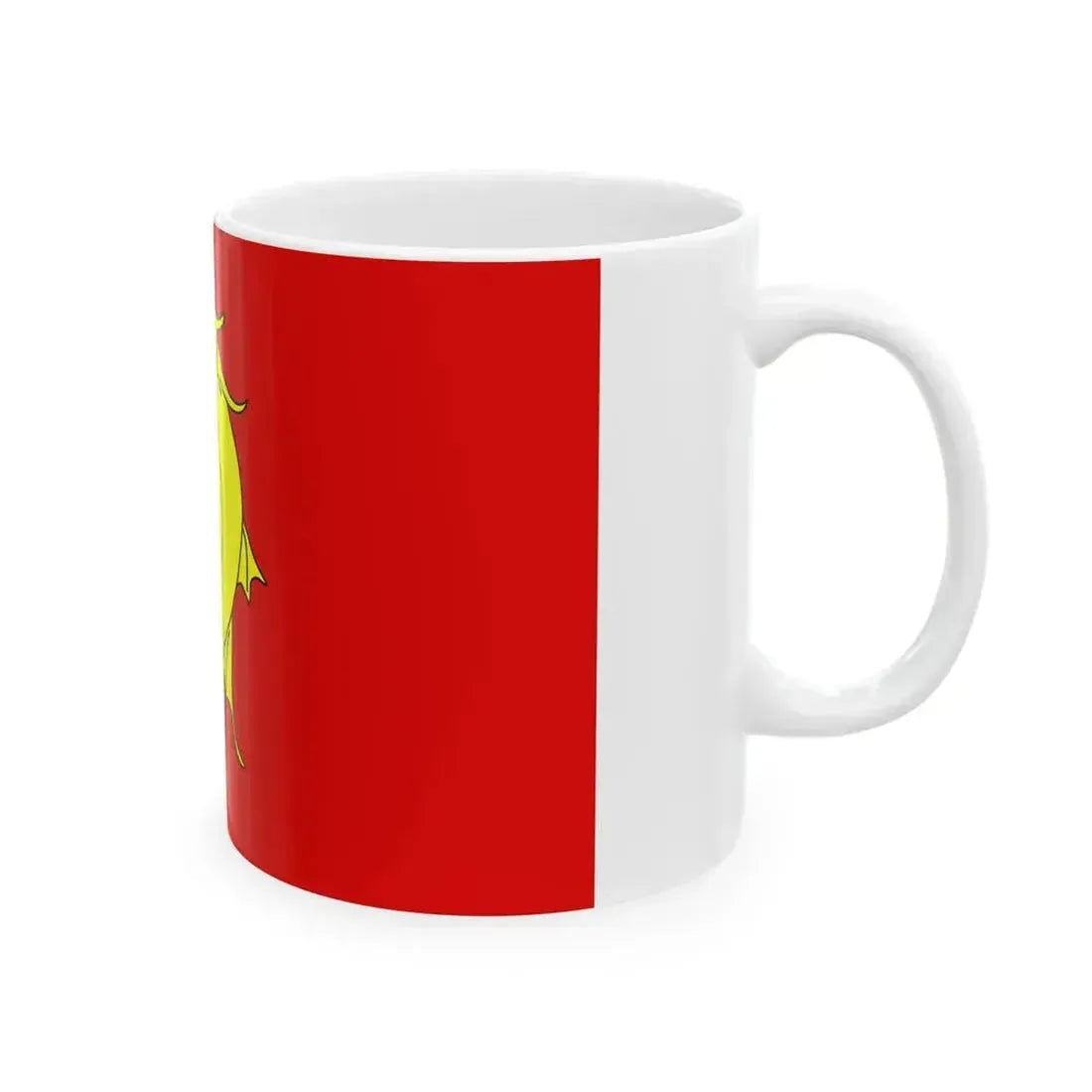 Drapeau fr departement Loire (France) White Coffee Mug - Go Mug Yourself
