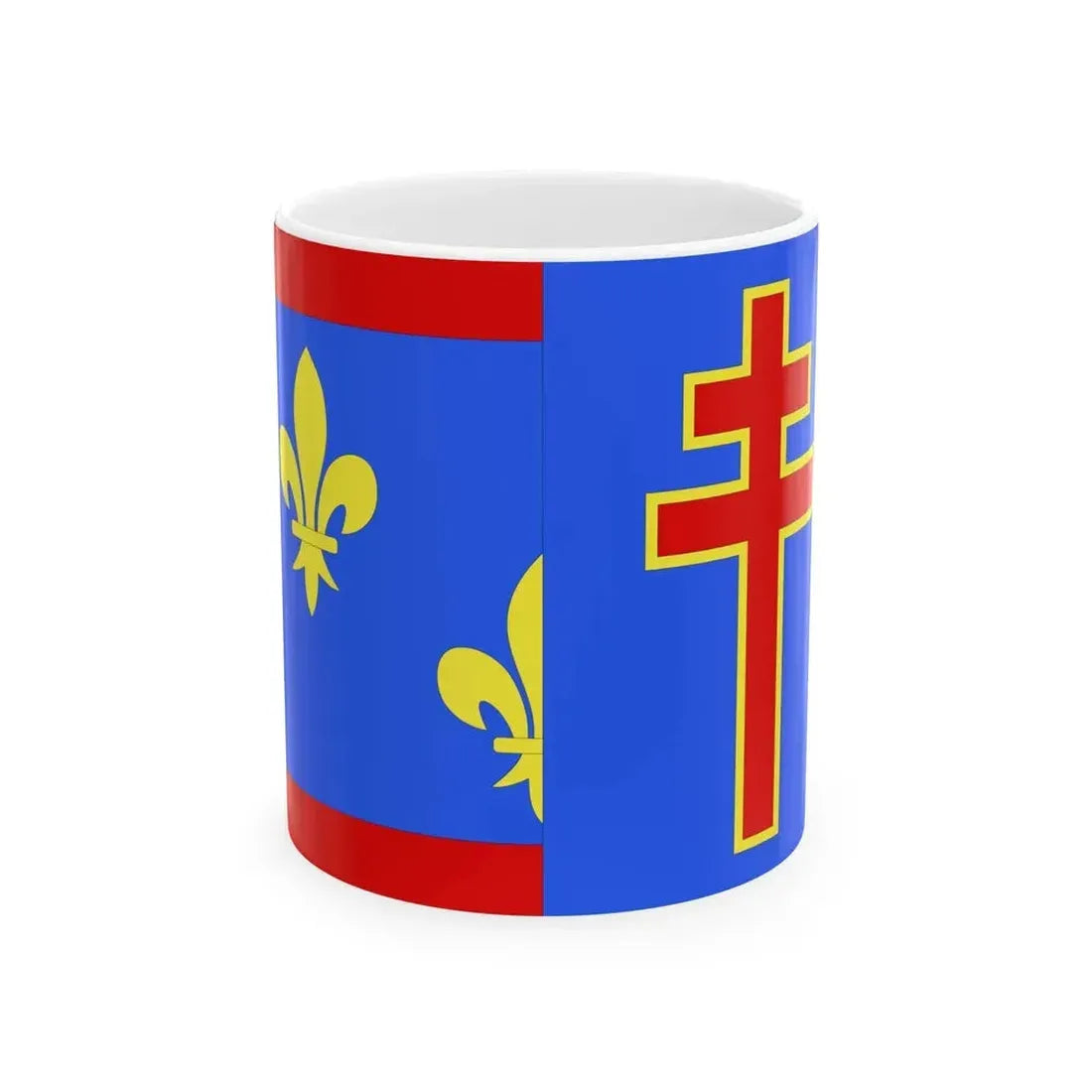 Drapeau fr departement Maine-et-Loire (France) White Coffee Mug 11oz - Go Mug Yourself