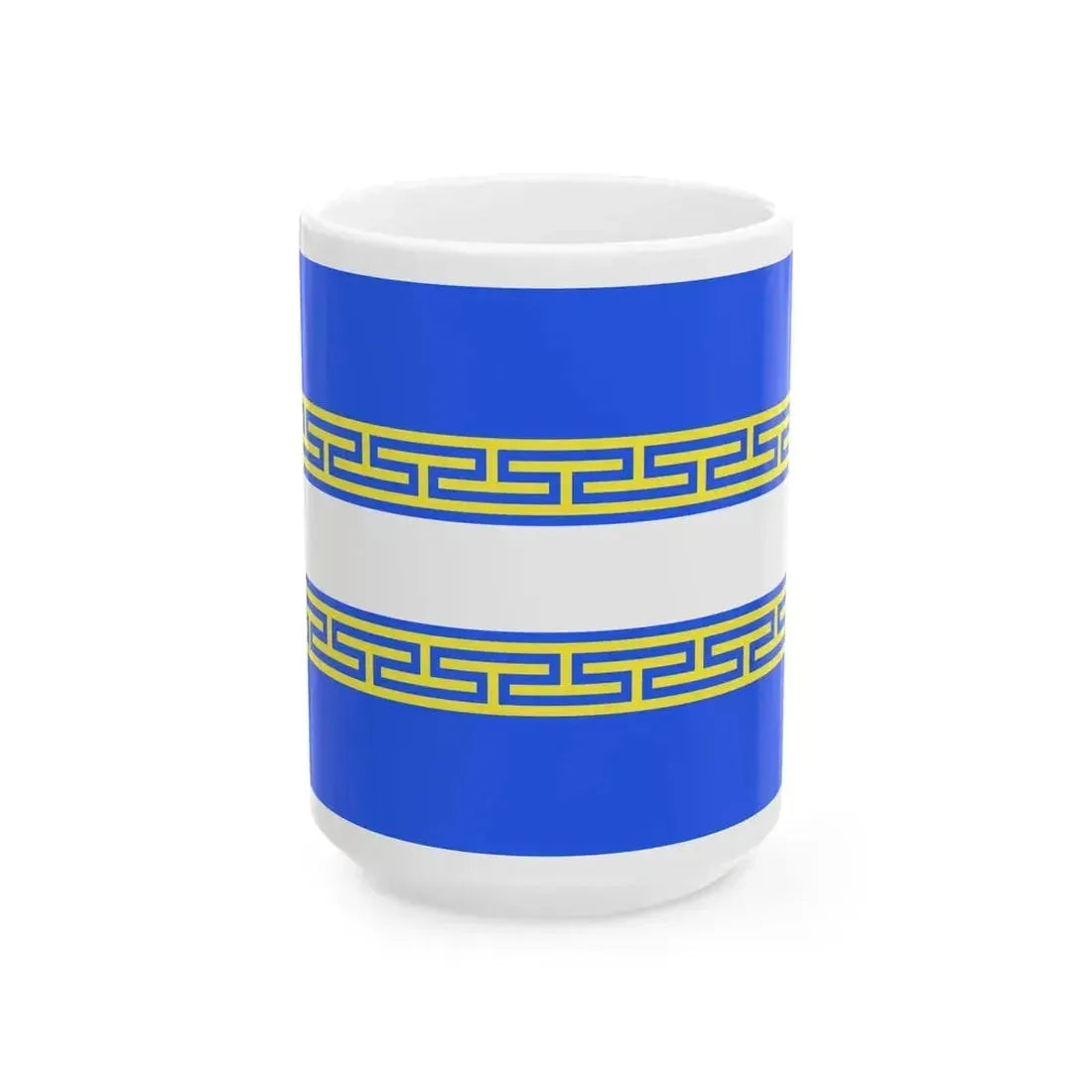 Drapeau fr departement Marne (France) White Coffee Mug 15oz - Go Mug Yourself