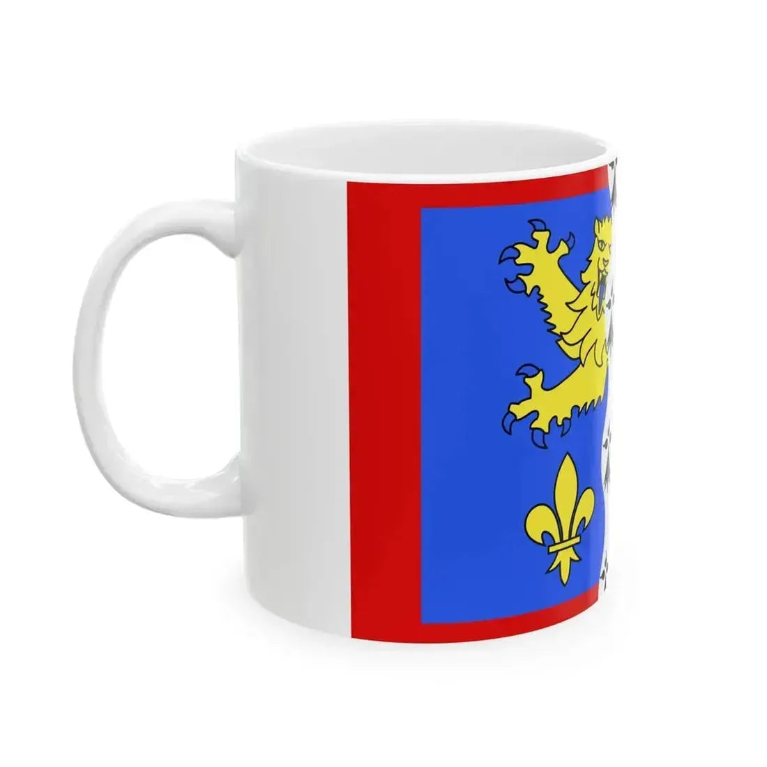 Drapeau fr departement Mayenne (France) White Coffee Mug - Go Mug Yourself