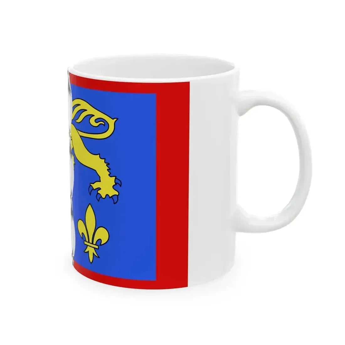 Drapeau fr departement Mayenne (France) White Coffee Mug - Go Mug Yourself
