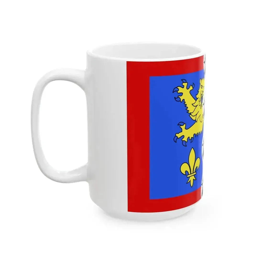 Drapeau fr departement Mayenne (France) White Coffee Mug - Go Mug Yourself