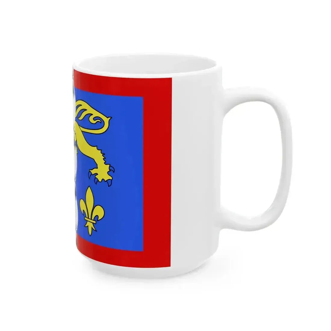 Drapeau fr departement Mayenne (France) White Coffee Mug - Go Mug Yourself