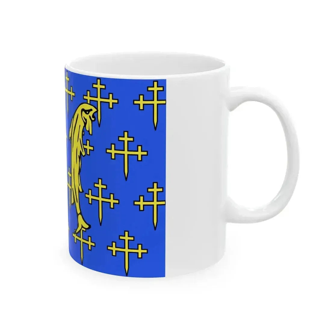 Drapeau fr departement Meuse (France) White Coffee Mug - Go Mug Yourself