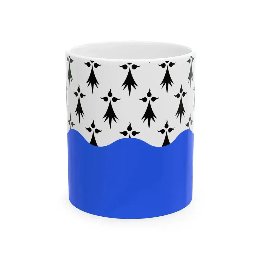 Drapeau fr departement Morbihan (France) White Coffee Mug 11oz - Go Mug Yourself