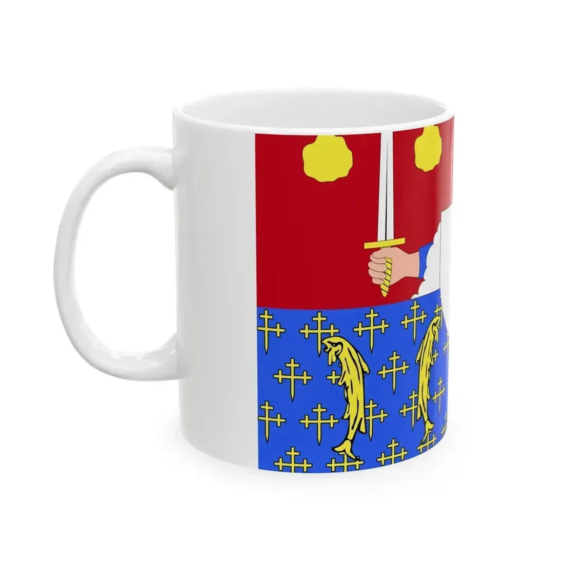 Drapeau fr departement Moselle (France) White Coffee Mug - Go Mug Yourself