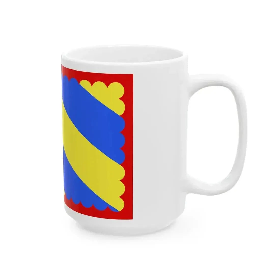 Drapeau fr departement Nievre (France) White Coffee Mug - Go Mug Yourself