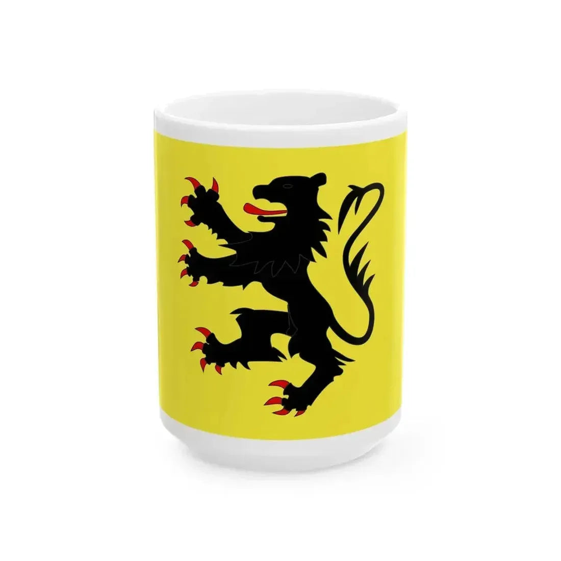 Drapeau fr departement Nord (France) White Coffee Mug 15oz - Go Mug Yourself