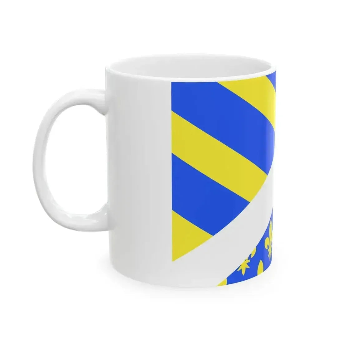 Drapeau fr departement Oise (France) White Coffee Mug - Go Mug Yourself