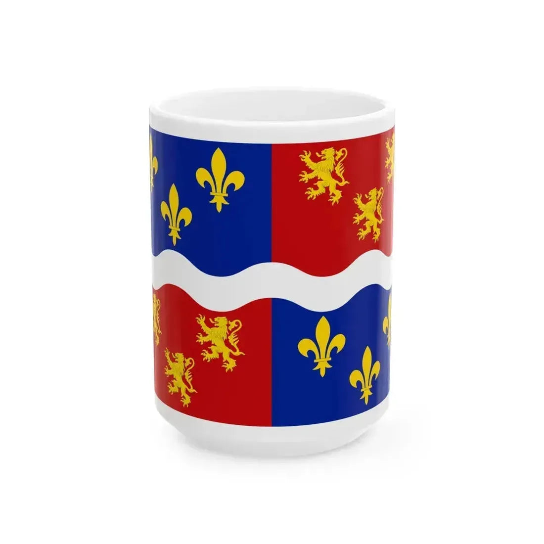 Drapeau fr departement Somme (France) White Coffee Mug 15oz - Go Mug Yourself