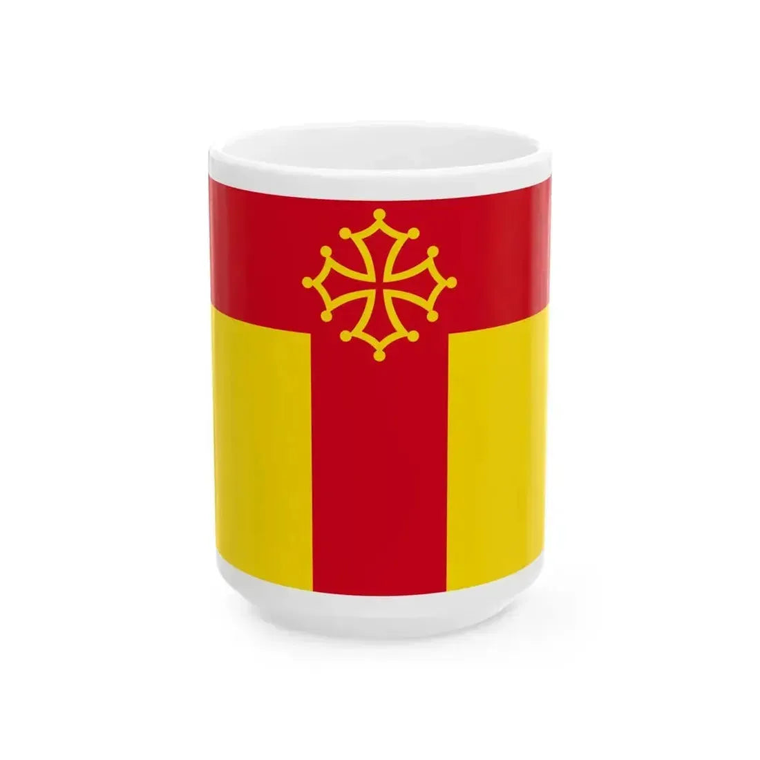 Drapeau fr departement Tarn (France) White Coffee Mug 15oz - Go Mug Yourself