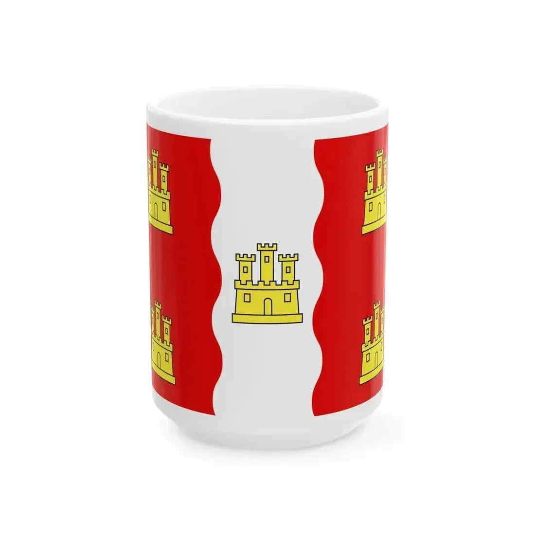 Drapeau fr departement Vienne (France) White Coffee Mug 15oz - Go Mug Yourself