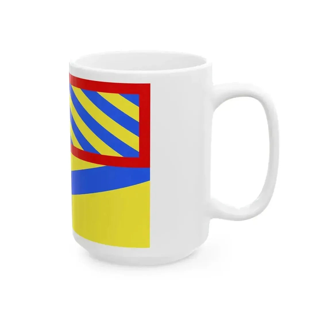 Drapeau fr departement Yonne (France) White Coffee Mug - Go Mug Yourself