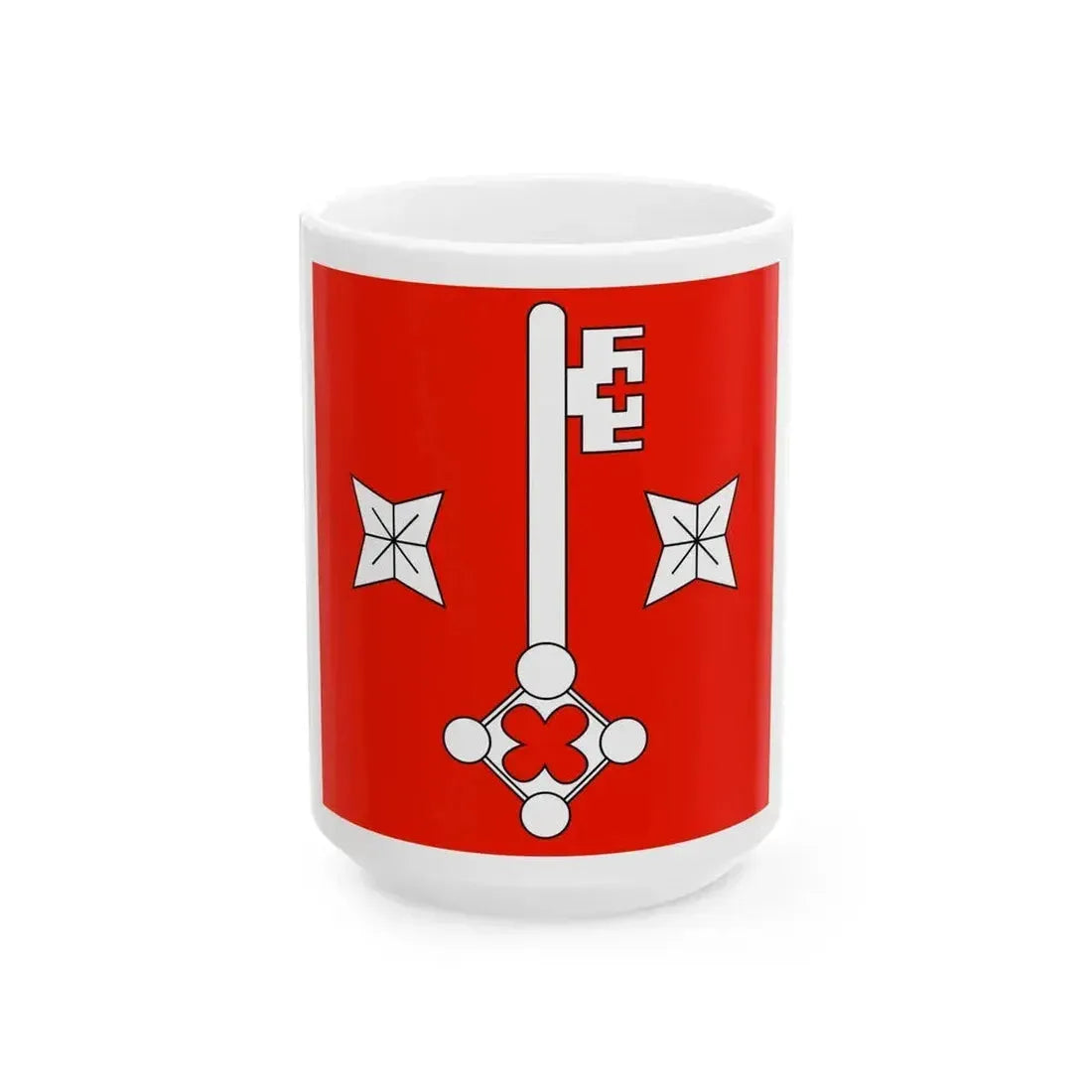 Drapeau Grandjean (France) White Coffee Mug 15oz - Go Mug Yourself