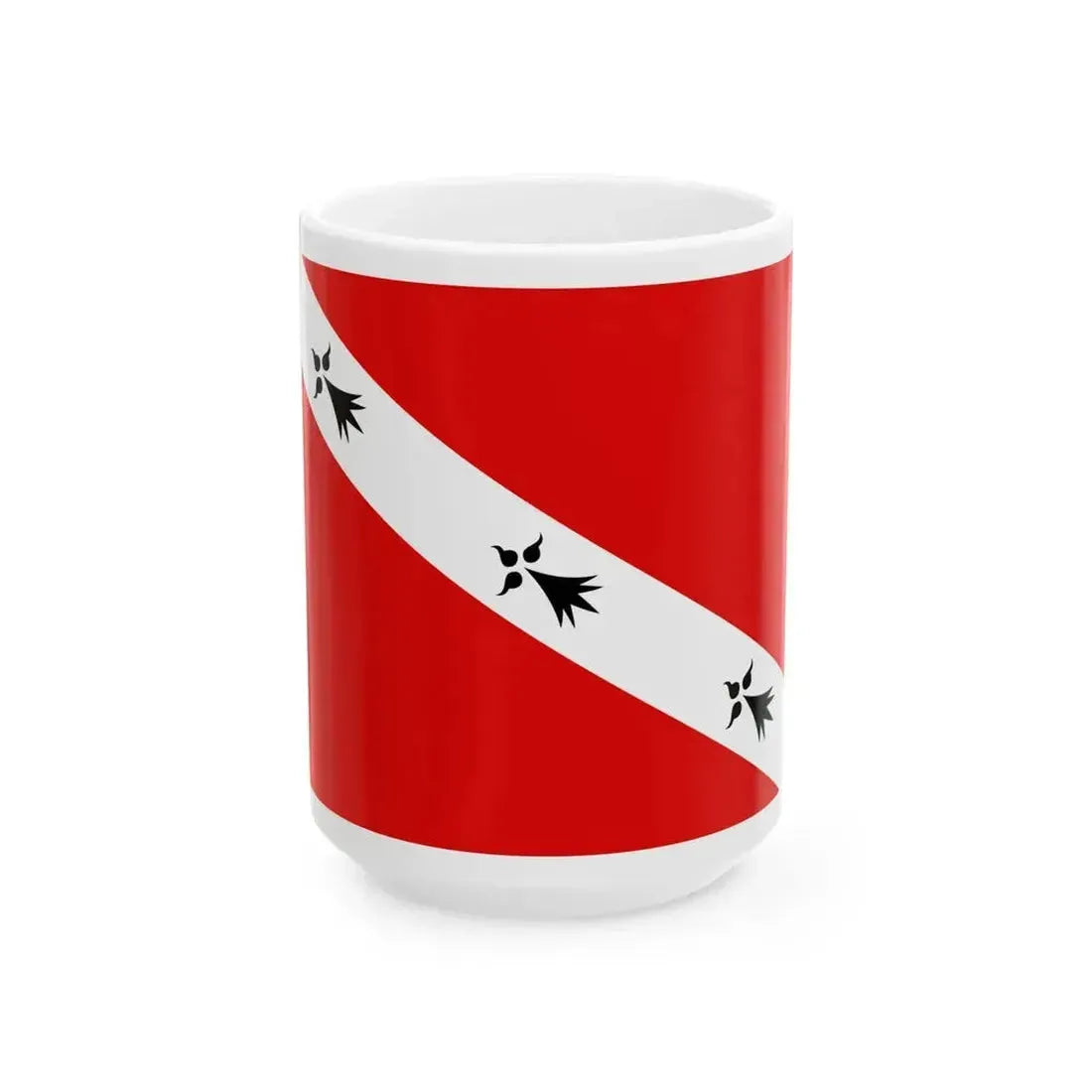 Drapeau hillion (France) White Coffee Mug 15oz - Go Mug Yourself