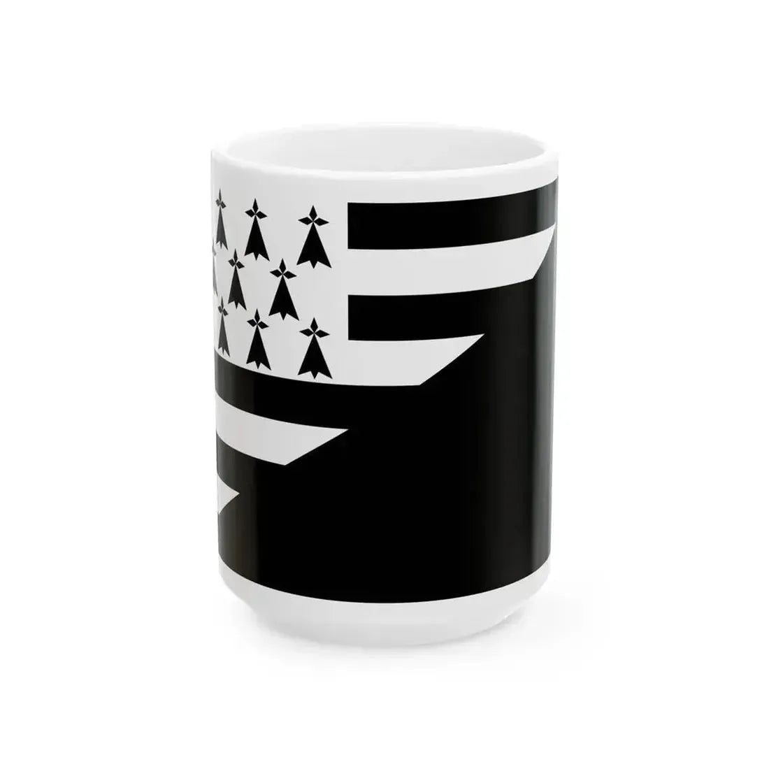 Drapeau Huch (Belgium) White Coffee Mug 15oz - Go Mug Yourself