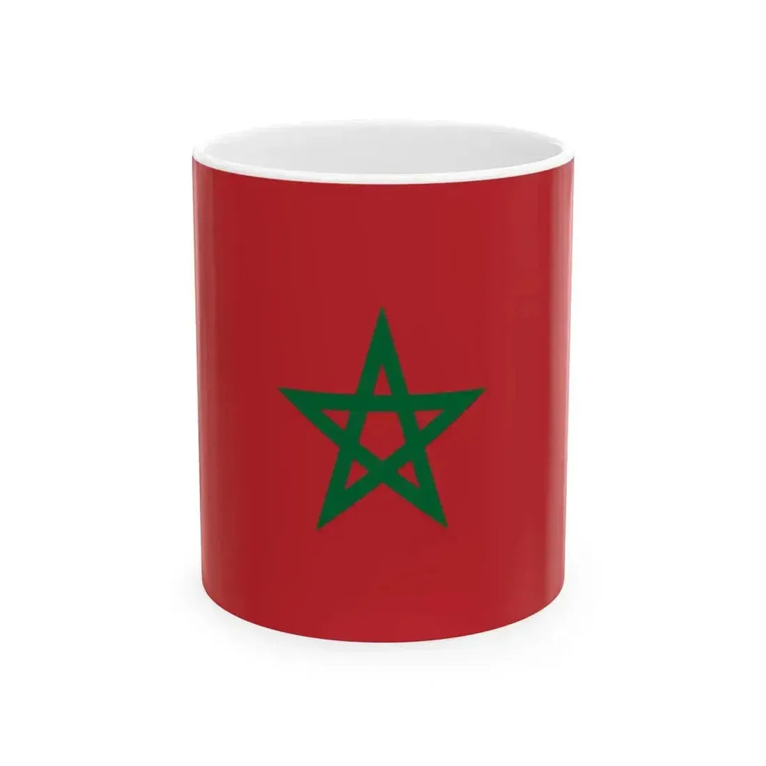 Drapeau-maroc2 (Morocco) White Coffee Mug 11oz - Go Mug Yourself