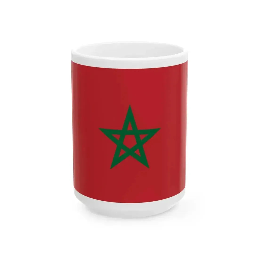 Drapeau-maroc2 (Morocco) White Coffee Mug 15oz - Go Mug Yourself