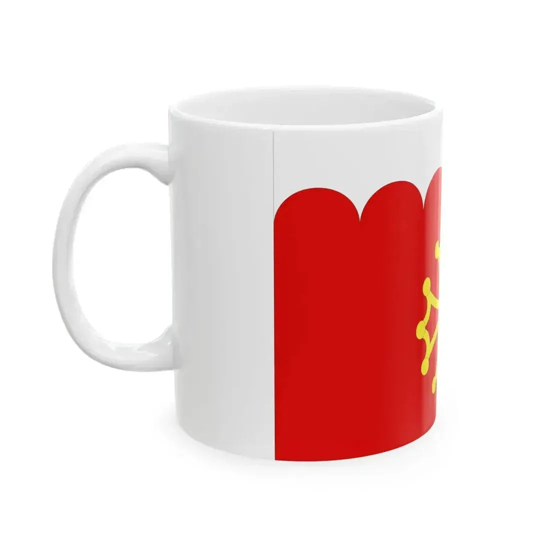 Drapeau non-officiel fr departement Gard (France) White Coffee Mug - Go Mug Yourself