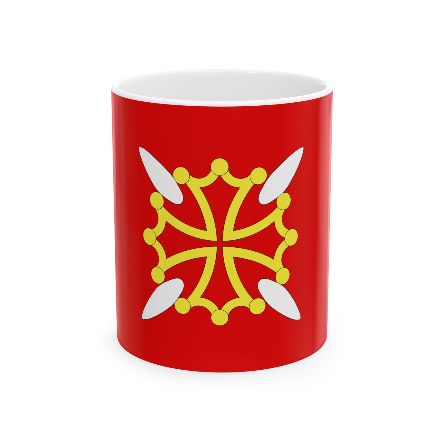 Drapeau non-officiel fr departement Haute-Garonne (France) White Coffee Mug-11oz-Go Mug Yourself