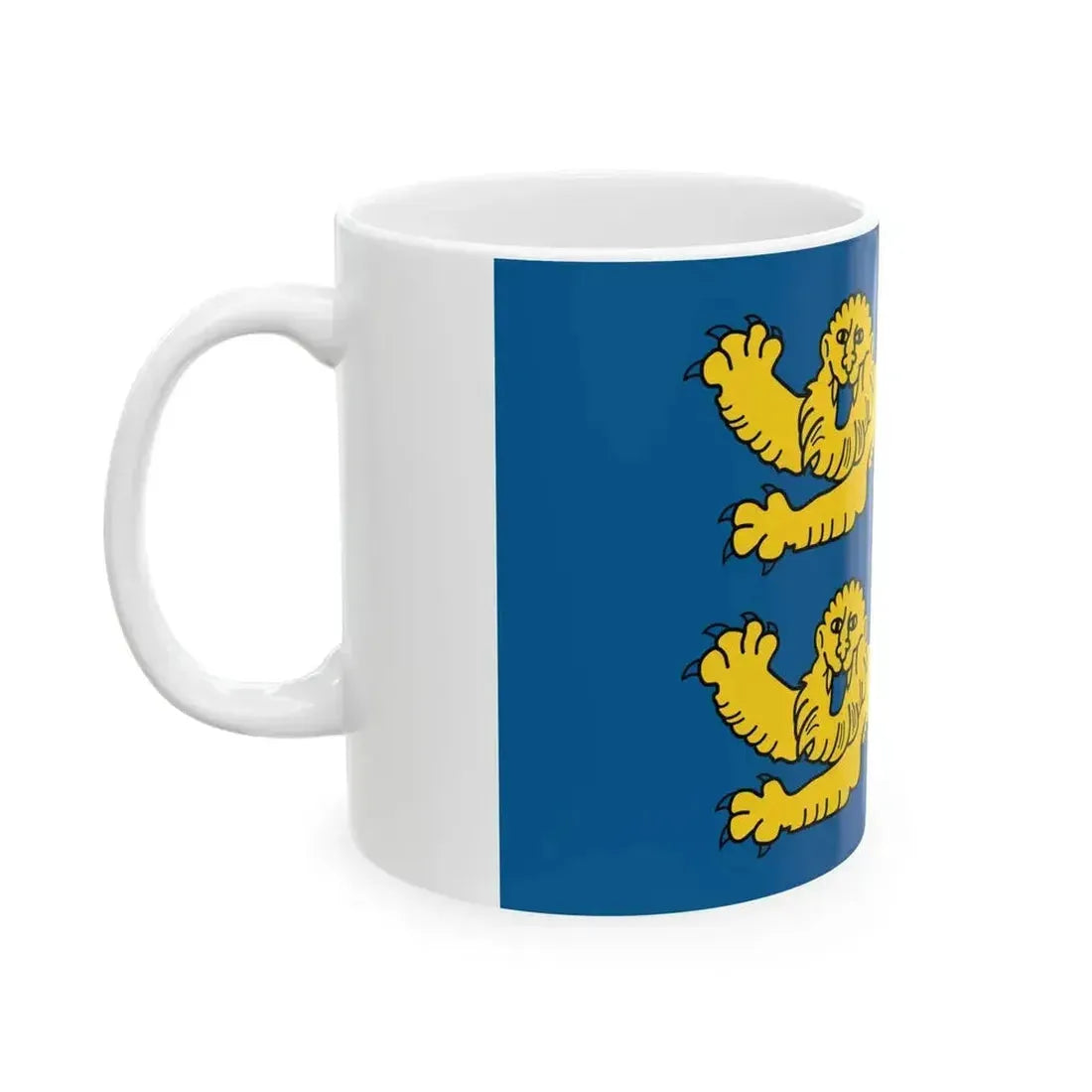 Drapeau non-officiel fr departement Manche (France) White Coffee Mug - Go Mug Yourself