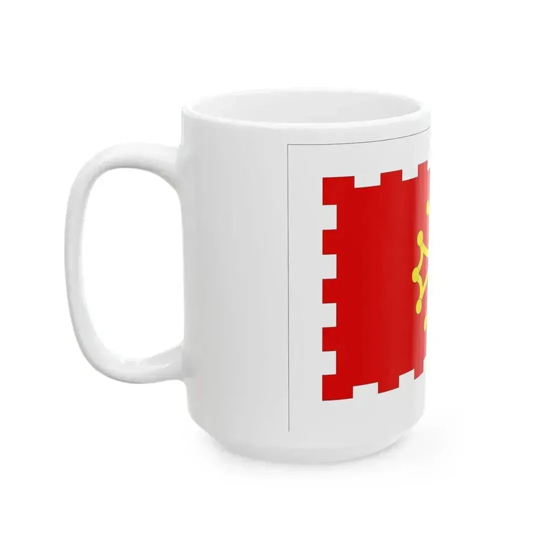 Drapeau non-offiicel fr departement Aude (France) White Coffee Mug - Go Mug Yourself