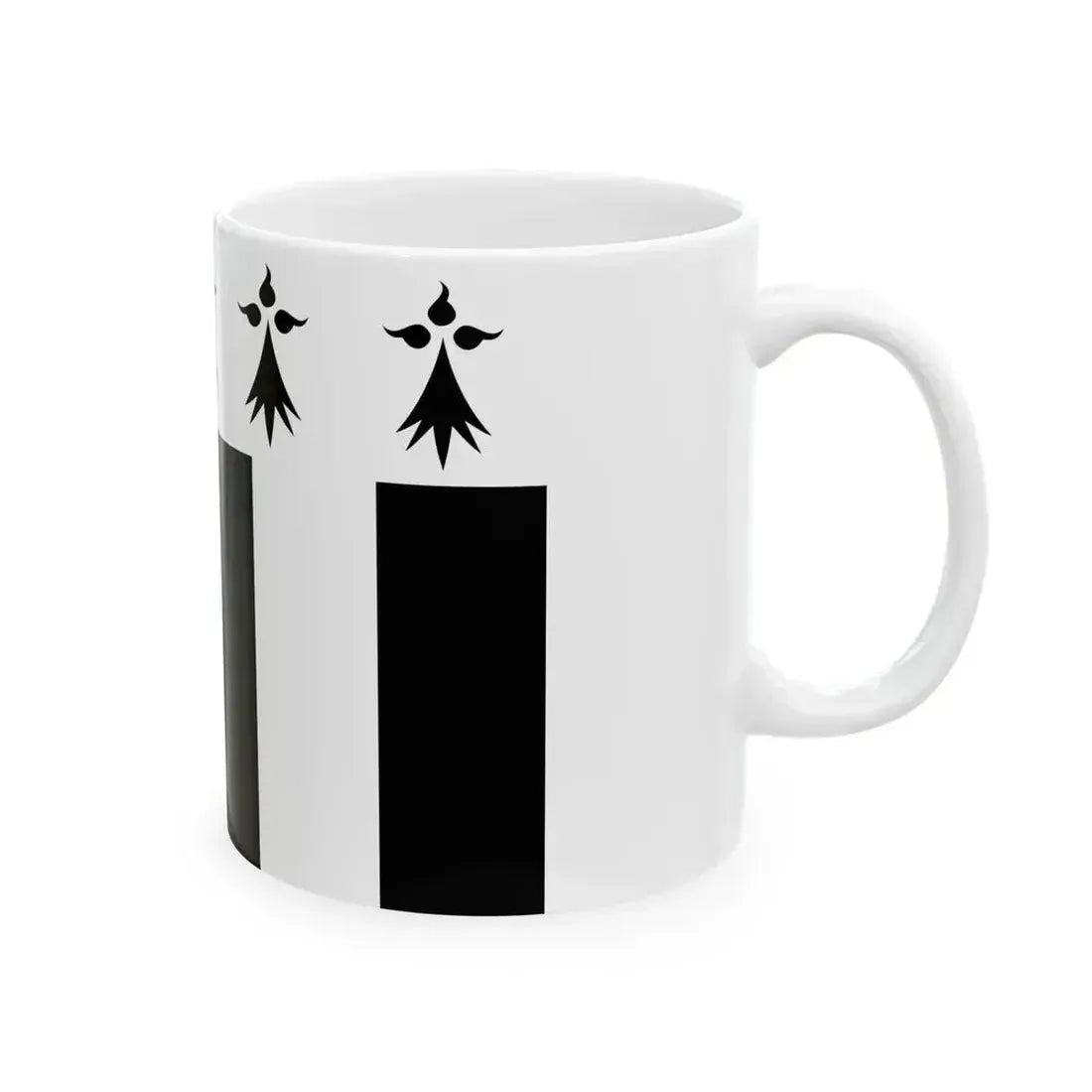 Drapeau Rennes (Belgium) White Coffee Mug - Go Mug Yourself