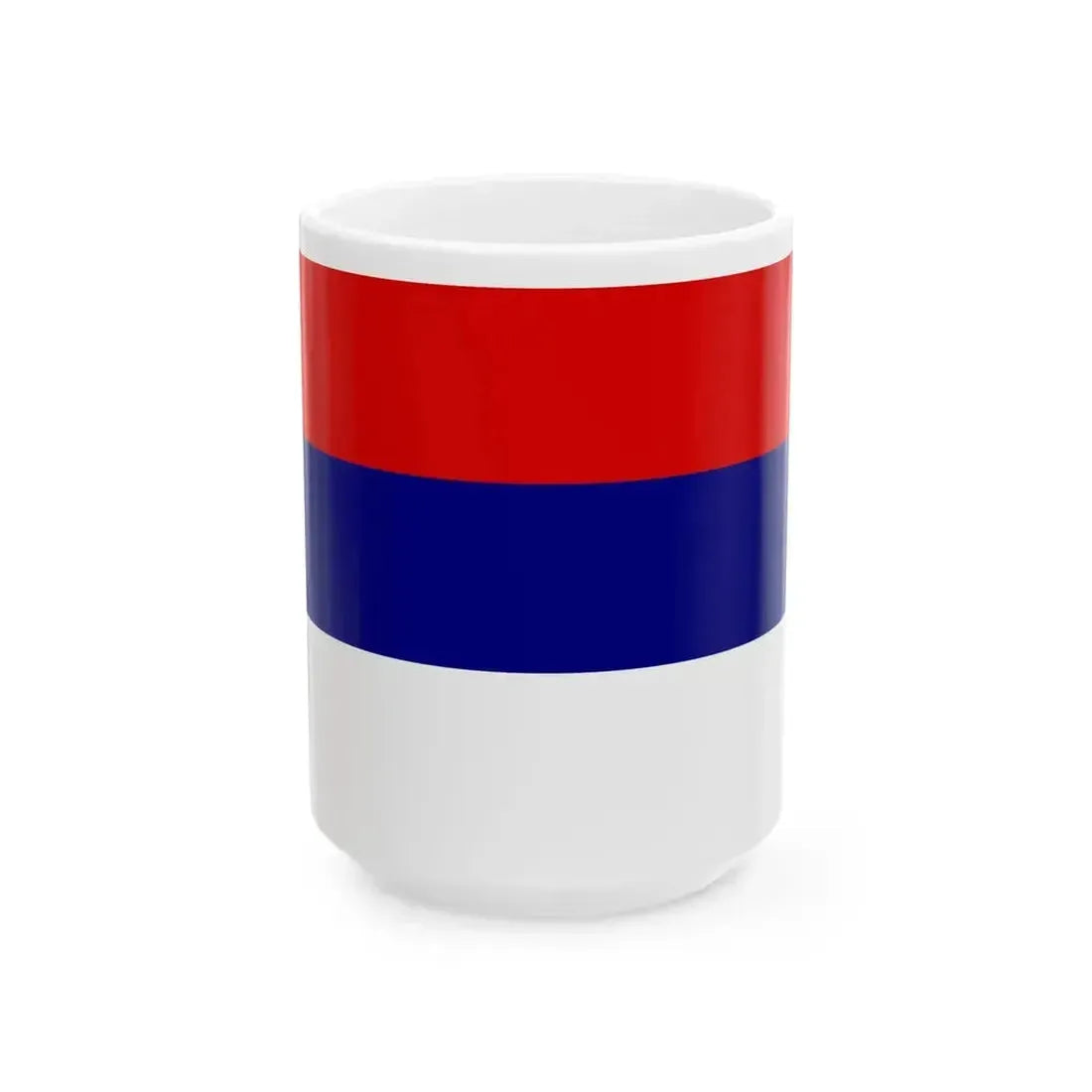 Drapeau serbe (Serbia) White Coffee Mug 15oz - Go Mug Yourself
