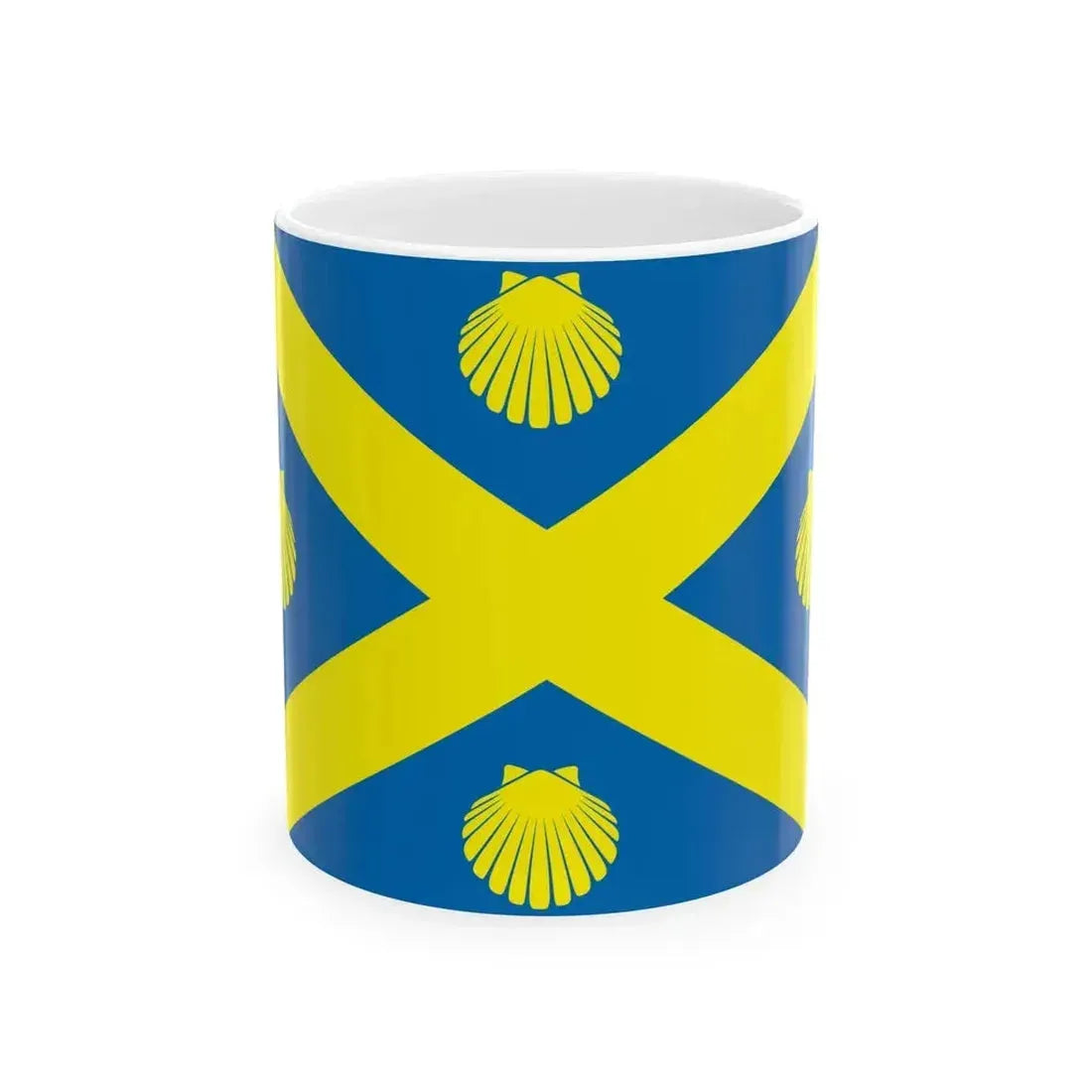 Drapeau Versonnex Ain (France) White Coffee Mug 11oz - Go Mug Yourself